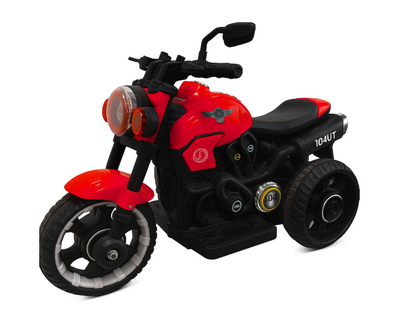 Urban Tots UT104 6V Ride-On Bike for Kids with Music, LED Lights & USB | Battery Operated 3-Wheel Toy Bike | Age 2–8 Years (Urban Hawk)